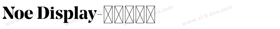 Noe Display字体转换